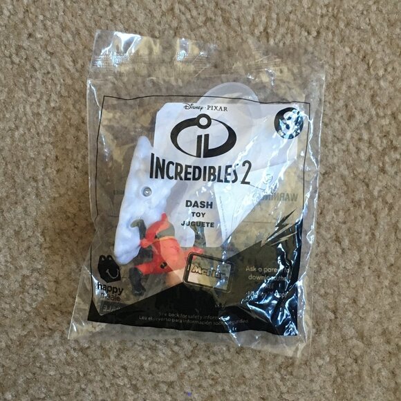 Disney 2018 Incredibles 2 Dash #3, Elasticycle , & Soul Terry #5 Happy Meal Toys - Picture 4 of 7